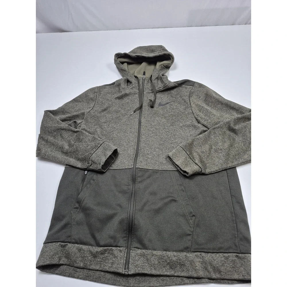 Nike Hoodie Therma Dri-FIT Full Zip Green CU6231-356 Activewear Men's XL